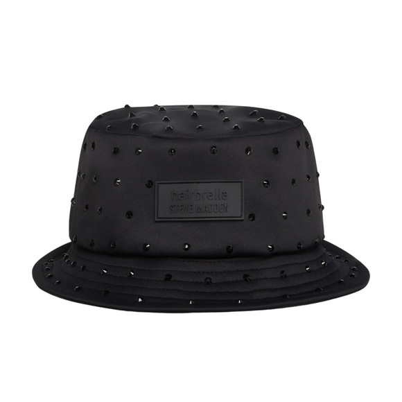 Steve Madden Accessories - Steve Madden X Hairbrella Black Rhinestones Bucket Hat